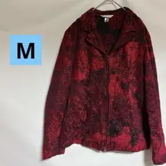 1点のみ✨christopher & banks 【M】 花柄ジャケット 赤