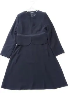 VERSARE 礼服 ブラックフォーマルセットアップ15号ノーカラー大きいサイズ