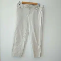 自由区 大きいサイズ48 テーパードパンツ アイボリー 4L 15号相当