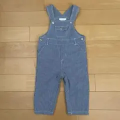 【美品】jacadiジャカディ☆ストライプサロペット (90)