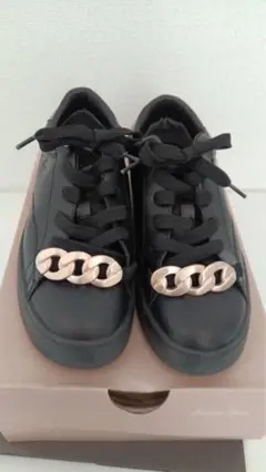 Hawkins SportブラックスニーカーHW20381 23㎝