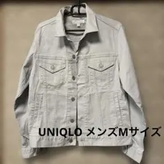 ユニクロ　デニムジャケット　メンズ Mサイズ　白