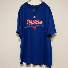 Philadelphia Phillies Tシャツ 青 半袖 シャツ ブルー