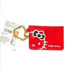 【新品未使用】 パスケース ハローキティ レッド スケーター サンリオ