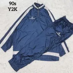 ルコックスポルティフ セットアップ 紺白 90s Y2K ゆるダボ XL相当