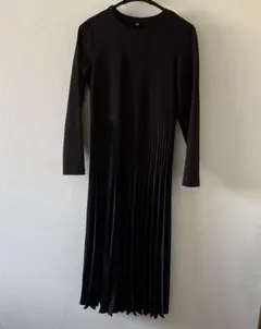 プリーツワンピース長袖