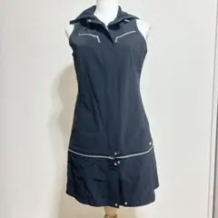 LANVIN SPORT 2WAY ワンピース ネイビー ジップデザイン 上品のサムネイル