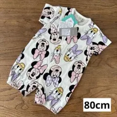 ディズニー　ミニー　デイジー　futafuta　ロンパース　半袖　80cm