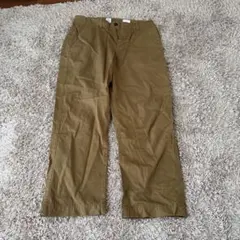 GAP カーキ ワイドチノパン