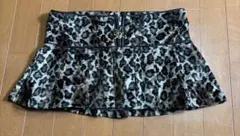 d.i.a 超希少 美品 ヒョウ柄フレアスカート スカルジッパー付き