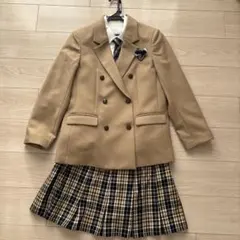 フォーマルスーツ ベージュ チェック柄