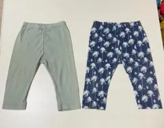 ユニクロ　七分丈レギンス　2枚セット　100cm