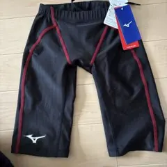 【新品未使用】Mizuno 競泳水着 黒/赤 Fina認証