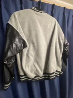 グレー/ブラック スタジャン ウール/レザー