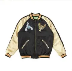 ポケットモンスター 金・銀 セット　金銀25周年　スカジャン　金 銀 Mサイズ 即完売した、『ポケモン金銀』発売25周年記念「スカジャン」が