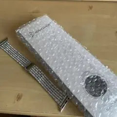 Apple Watch メッシュバンド シルバー大人気キラキラ最安値