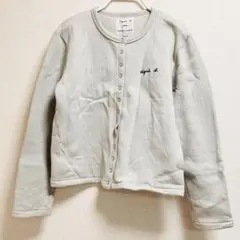 アニエスベー　アダムエロペ　別注 カーディガン プレッション　裏起毛　グレー