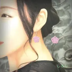 【M-058】水引のハンドメイドアクセサリー　ピアス・イヤリングなどから選べます