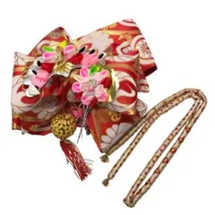 子供着物 子供帯 作り帯 丸くげ付 七五三 7歳 CO-8102