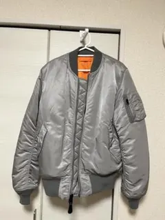 ALPHA グレー MA-1 フライトジャケット