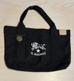 【新品】イルビ ロゴ入り ブラックミニトートバッグ