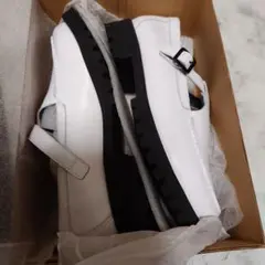 匿名配送】BONTRE ボントレ 厚底ローファー 白 36（23cm） - メルカリ
