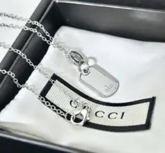 GUCCI グッチ　ドッグタグ　ペンダント　ネックレス