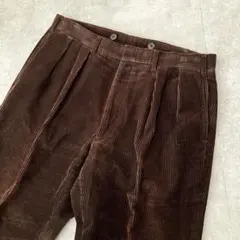 90s ラルフローレン 太畝 コーデュロイパンツ/ツータック/日本製/W84cm