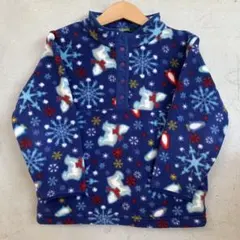 90's L.L.Bean 柄　フリース スナップT