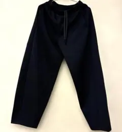 【美品】UNIQLO ドライスウェットカーブパンツSネイビー