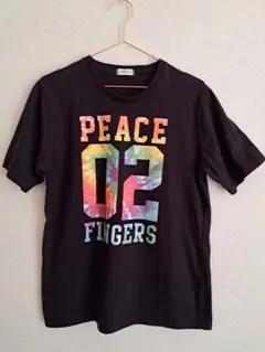 BROWNY Tシャツ ブラック タイダイロゴ