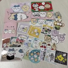 新品未使用 ちいかわトリオ グッズ・シールセット うさぎ ハチワレ パジャマ