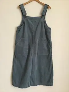 SM2エヘカソポ コーデュロイ サロペットスカート くすみブルー