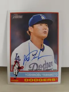 大谷翔平　山本由伸　サイン入りカード Yahoo!オークション - SPサインカード 大谷翔平TOPPS NOW