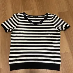 ReFLECT 半袖 ボーダー カットソー レースネック 42のサムネイル