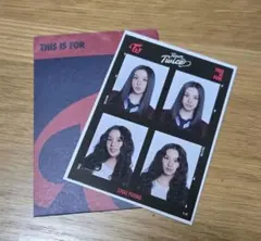 TWICEランダム証明写真ステッカー　チェヨン