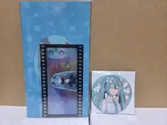 はぴこれ　初音ミク　グリッター缶バッジ&チケットホルダー