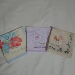 HANAÉ MORI 花柄ハンカチ 3枚セット