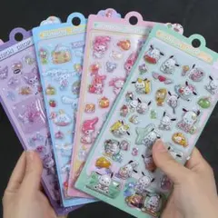 サンリオ sanrio ボンボンドロップシール 4枚セット