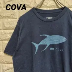 【COVA】アメカジ US古着 半袖 ツナTシャツ ネイビー