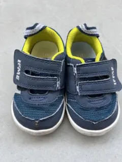 IFME ベビーシューズ 13.5 ネイビー/イエロー