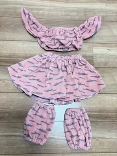 3COINS 節分2025年鬼のセットアップ100〜110cm