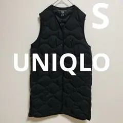 UNIQLO ユニクロ ウルトラライトダウンロングベスト ブラック　S