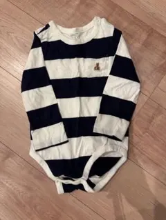 baby GAP くまさんストライプロンパース 18-24ヶ月