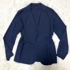 大きいサイズ！極美品23区/レーヨンノーカラーサマージャケット洗える 