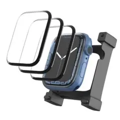 ❣️未使用品❣️Apple watch フィルム 41 ガイド枠付き 黒縁 3枚