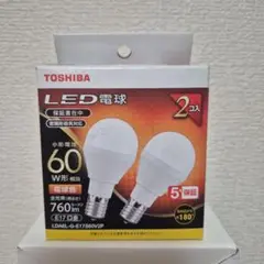 東芝 LDA6L-G-E17S60V2P LED電球 小形電球形