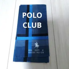 【新品未使用】 POLO CLUB　ポロクラブ　ハンカチ　メンズ　ブルー