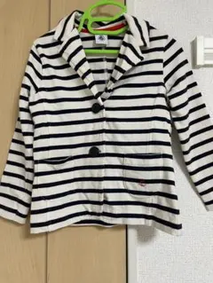PETIT BATEAU ボーダー ジャケット 104cmのサムネイル