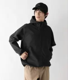 メンズ ブラック マウンテンパーカー フード付きのサムネイル